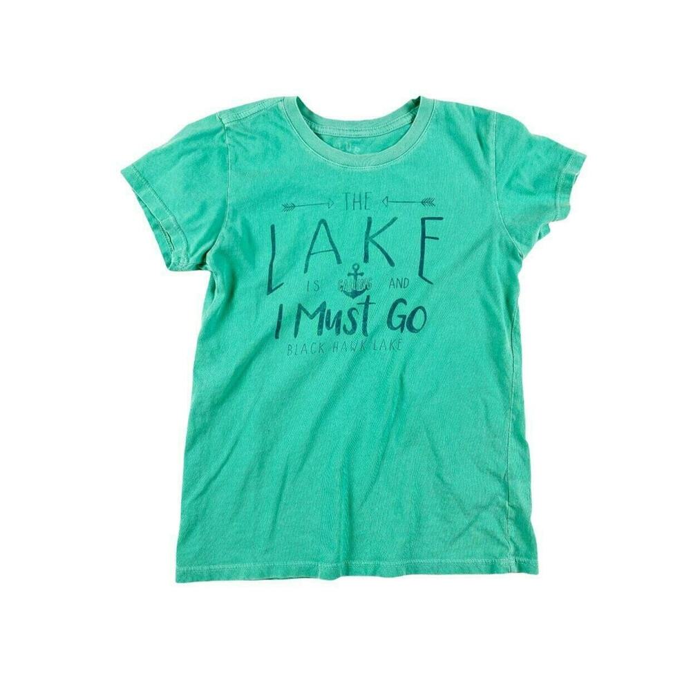 Blue Green Lake Tee Medium 7-8